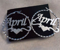 Twisted Name Hoop Earrings