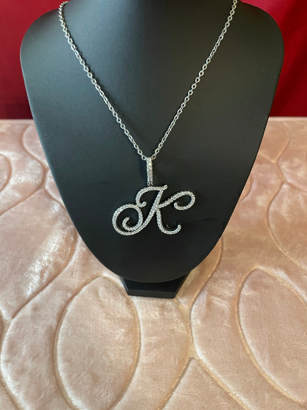 Icy Initial Necklaces